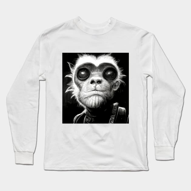 Galactic Monkey Long Sleeve T-Shirt by HereticStore